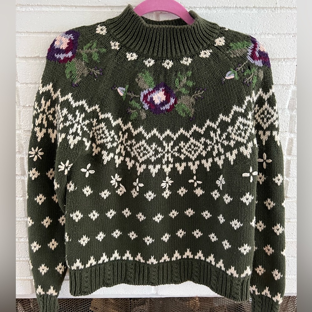 Vintage Green Sweater